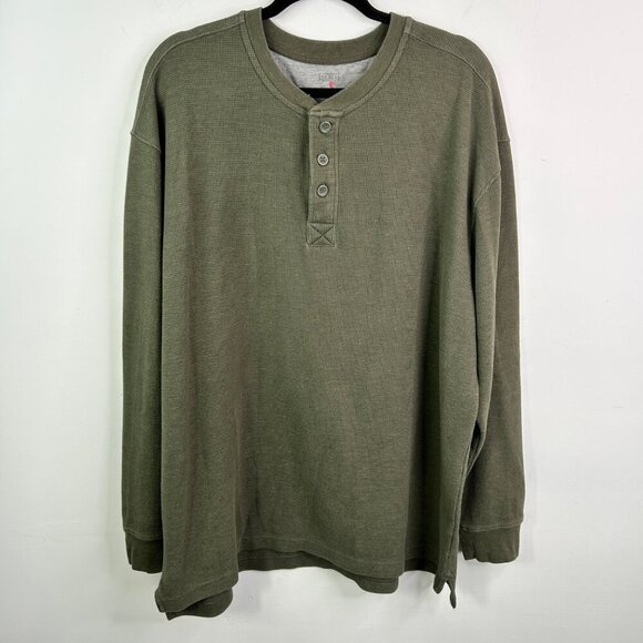 Red Head Brand Co. green waffle long sleeve‎ pull over size XL - Picture 1 of 5